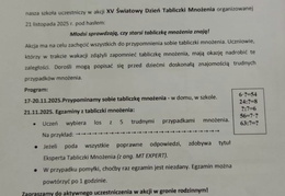 XV Światowy Dzień Tabliczki Mnożenia